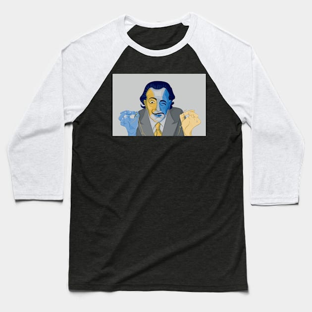 Dalí Baseball T-Shirt by RebecaZum